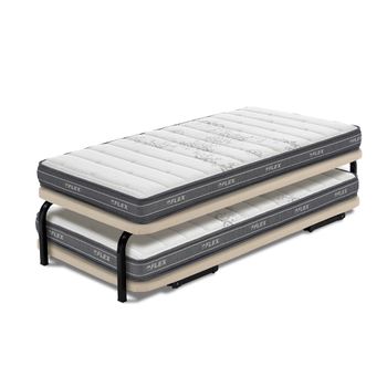 Cama Nido Flex Tapiflex Con Colchones De Muelles Ensacados Nube Junior Visco A Y Nube Junior B 90x182