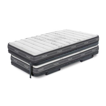 Cama Nido Flex Somiflex Con Colchones De Muelles Ensacados Nube Junior Visco A Y Nube Junior B 80x182