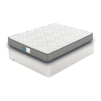 Pack Colchón Flex Essential Confort 90x190 + Canapé Abatible Madera 19 Blanco. Con Montaje Incluido