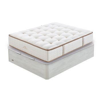 Pack Colchón Flex Alhambra 105x200 + Canapé Abatible Flex Madera 25 Blanco Veta (montaje Incluido)