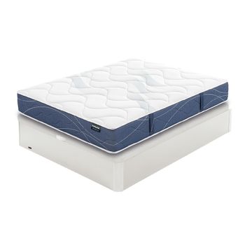 Colchón Flex Civic 135x200 + Canapé Abatible Madera Wengué + 2 Almohadas  con Ofertas en Carrefour