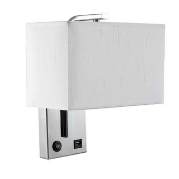 Akunadecor - Aplique De Pared Metal Cromo Agatha