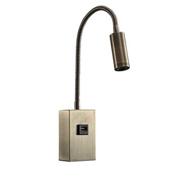 Akunadecor - Aplique De Pared Metal Dorado Capote