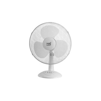 Akunadecor - Ventilador De Sobremesa Metal Blanco Cape