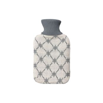 Bolsa Agua Caliente Diferentes Diseños Y Estampados | 1,7l, Flexible, Agradable Al Tacto Blanco Y Gris  Blanco Y Gris