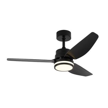 Akunadecor - Ventilador De Techo Metal Negro Jarama