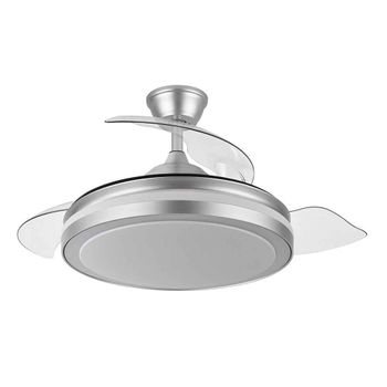 Akunadecor - Ventilador De Techo Metal Niquel Esparta