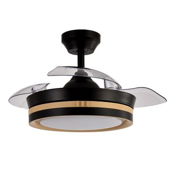 Akunadecor - Ventilador De Techo Metal Negro Viper