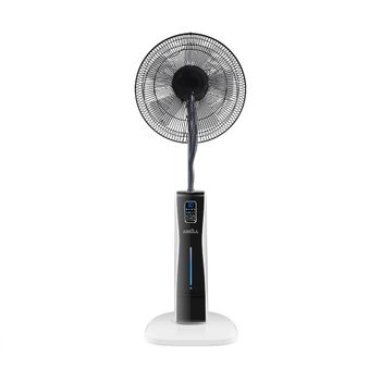 Akunadecor - Ventilador De Pie Metal Blanco Corvo