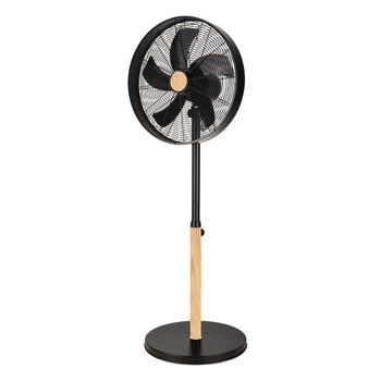 Akunadecor - Ventilador De Pie Metal Negro Falcon