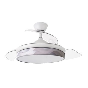 Akunadecor - Ventilador De Techo Metal Blanco Moda