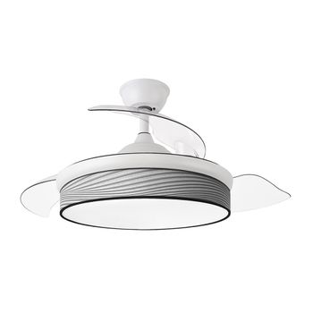 Akunadecor - Ventilador De Techo Metal Blanco Moda