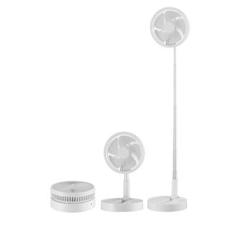 Akunadecor - Ventilador De Pie Metal Blanco Galan