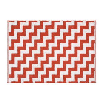 Alfombra Pvc Zig Zag Rj/bl