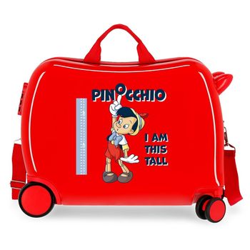 Maleta Infantil 2 Ruedas Multidireccionales Pinocchio 50cm