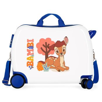 Maleta Infantil 2 Ruedas Multidireccionales Bambi Blanco