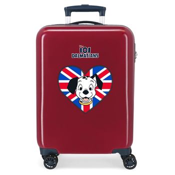 Maleta De Cabina Dalmatian Lucky Rígida 55 Cm Granate