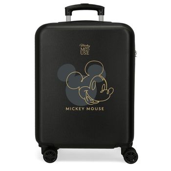 Maleta De Cabina Mickey Outline Rígida 55 Cm Gris Antracita