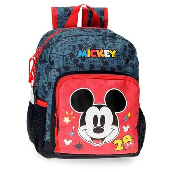 Mochila Preescolar Mickey Get Moving 28cm Adaptable