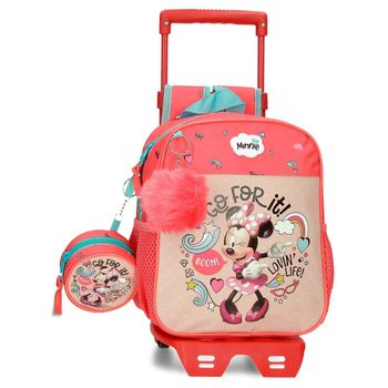 Mochila Con Dos Ruedas Y Dos Compartimentos Minnie Diva con Ofertas en  Carrefour