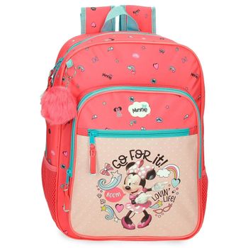 Mochila Escolar Minnie Lovin Life 38cm Adaptable