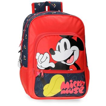 Mochila Escolar Mickey Mouse Fashion 38cm Adaptable