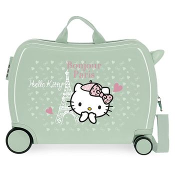 Maleta Infantil Hello Kitty Paris 2 Ruedas Multidireccionales