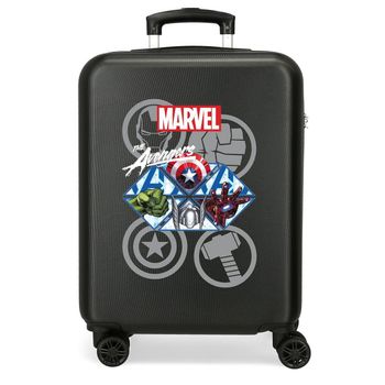 Maleta De Cabina Avengers Heroes Rígida 55cm Antracita