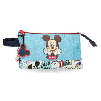 Estuche Mickey Be Cool Tres Compartimentos con Ofertas en Carrefour