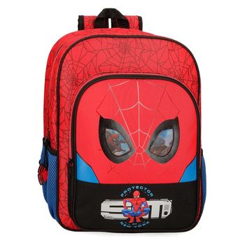 Mochila Escolar Spiderman Protector Adaptable A Carro