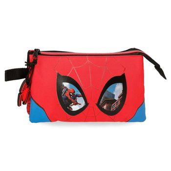 Estuche Spiderman Protector Tres Compartimentos