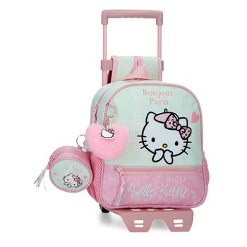 Mochila De Paseo Hello Kitty Paris Con Carro