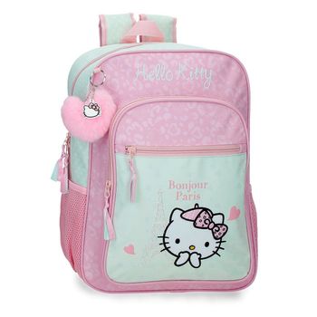 Mochila Escolar Hello Kitty Paris 38cm