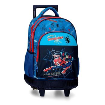 Mochila Escolar Spidey And Friends 40cm Con Carro con Ofertas en Carrefour