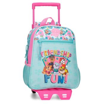 Mochila Preescolar Patrulla Canina Friendship Fun 28cm Con Carro