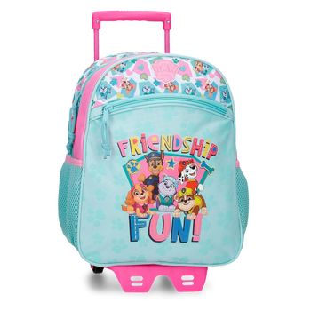 Mochila Patrulla Canina Friendship Fun 33cm Con Carro