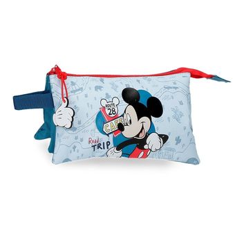 Estuche Mickey Road Trip Tres Compartimentos