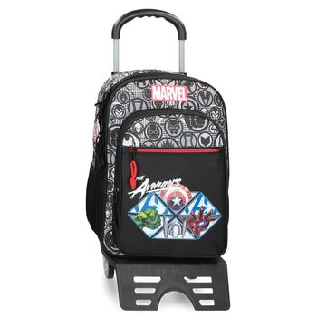 Mochila Avengers Heroes Dos Compartimentos Con Carro