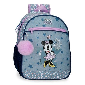 Mochila Minnie Style 33cm Adaptable A Carro