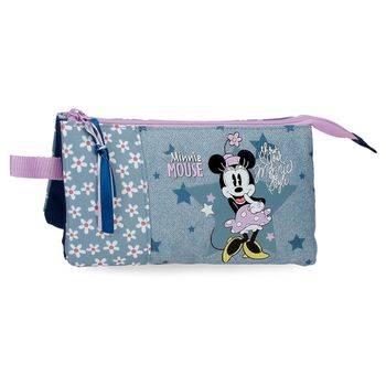 Estuche Minnie Style Tres Compartimentos