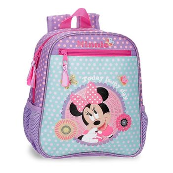 Mochila Guardería Minnie Today Is My Day  Adaptable A Carro 28 Cm