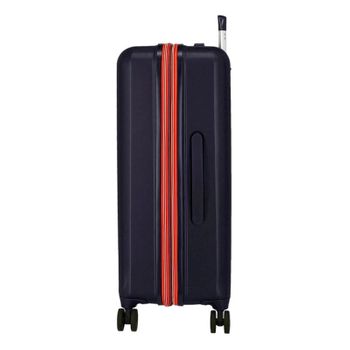 Mala De Viagem / Trolley Grande 70cm 4r Reebok Roxbury Azul Marinho