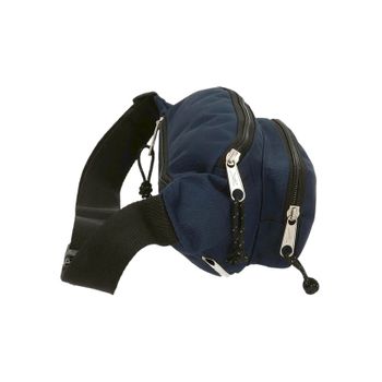 Bolsa De Cintura C/ Bolso Frontal Reebok Boston Azul Escuro