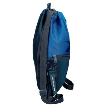 Mochila Saco C/ Bolso Frontal Reebok Atlantic Azul