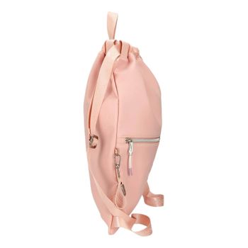 Mochila Saco C/ Bolso Frontal Reebok Noah Rosa Nude