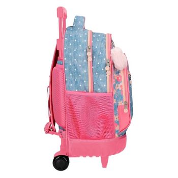 Mochila Escolar Compacta 2 Rodas Enso Little Dreams Azul