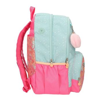 Mochila Escolar Adap. 44cm 2c Enso Balloons Turquesa