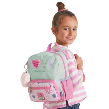 Mochila Pré-escolar Adap. 28cm Enso Love Ice Cream Rosa