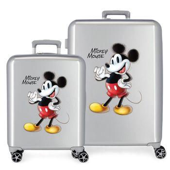 Juego De Maletas Rígidas Disney 100 Joyful  Mickey 55 - 70 Cm