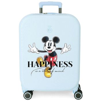 Maleta De Cabina Disney 100 Happiness Con Explandible 55 Cm Turquesa